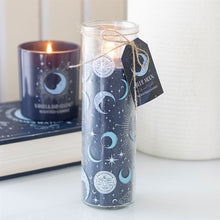 Load image into Gallery viewer, Blue Moon Print Fig &amp; Vanilla Tube Candle
