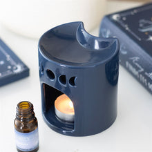 Load image into Gallery viewer, Blue Crescent Moon Oil Burner
