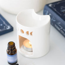 Load image into Gallery viewer, White Crescent Moon Oil Burner
