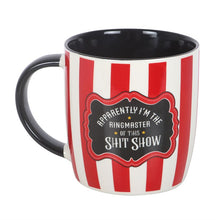 Load image into Gallery viewer, Red Striped Ringmaster Mug
