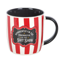 Load image into Gallery viewer, Red Striped Ringmaster Mug
