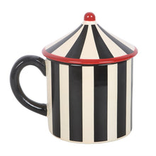Load image into Gallery viewer, Black Striped Circus Tent Mug
