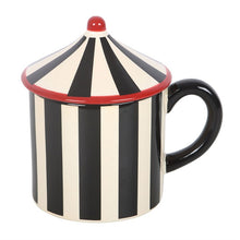 Load image into Gallery viewer, Black Striped Circus Tent Mug
