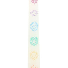 Load image into Gallery viewer, Set of 3 Chakra Balancing Taper Dinner Candles
