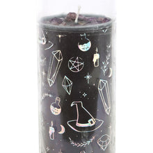 Load image into Gallery viewer, Crystal Witch Jasmine Tube Candle with Amethyst Chips
