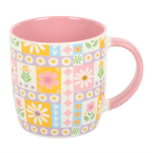 Load image into Gallery viewer, Floral Patchwork Print Mug
