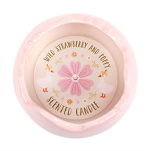Load image into Gallery viewer, Wild Strawberry &amp; Poppy Egg Shaped Candle
