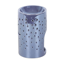 Load image into Gallery viewer, Iridescent Purple Moon Pillar Oil Burner and Wax Warmer
