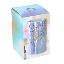Load image into Gallery viewer, Iridescent Purple Moon Pillar Oil Burner and Wax Warmer
