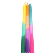 Load image into Gallery viewer, Set of 3 Dipped Aura Energy Taper Candles
