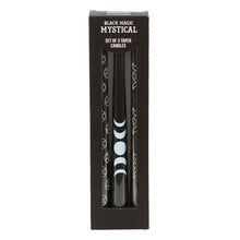 Load image into Gallery viewer, Set of 3 Black Magic Mystical Taper Candles
