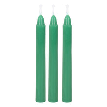 Load image into Gallery viewer, Pack of 12 Green Witch Spell Candles
