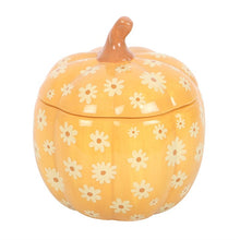 Load image into Gallery viewer, Groovy Floral Pumpkin Oil Burner Wax Warmer
