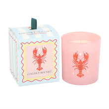 Load image into Gallery viewer, Pastel Lobster Coconut &amp; Sea Salt Candle

