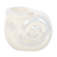 Load image into Gallery viewer, Pearlescent Spiral Shell Oil Burner
