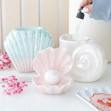 Load image into Gallery viewer, Pearlescent Spiral Shell Oil Burner
