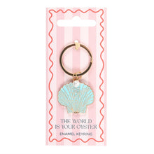 Load image into Gallery viewer, The World is Your Oyster Keyring
