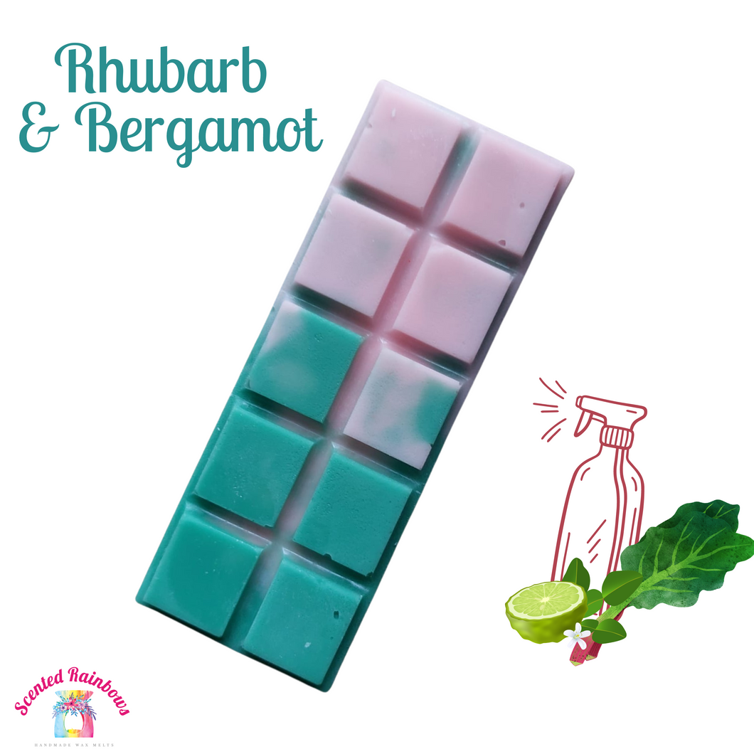 Rhubarb & Bergamot Wax Melt Snap Bar
