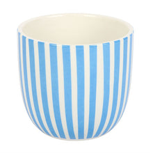 Load image into Gallery viewer, Blue Striped La Dolce Vita Plant Pot
