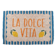 Load image into Gallery viewer, Blue La Dolce Vita Doormat

