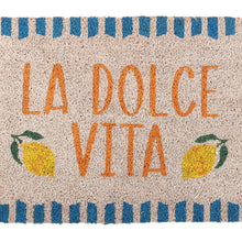 Load image into Gallery viewer, Blue La Dolce Vita Doormat
