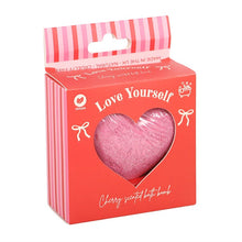 Load image into Gallery viewer, Love Yourself Heart-Shaped Cherry Bath Bomb
