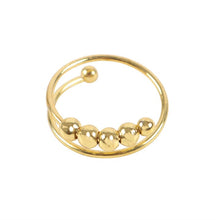 Load image into Gallery viewer, *Gold Tone Anti-Anxiety Metal Fidget Ring (20/40)

