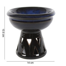 Load image into Gallery viewer, Deep Bowl Blue Oil Burner and Wax Warmer
