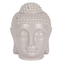 Load image into Gallery viewer, Large Grey Buddha Head Oil Burner and Wax Warmer
