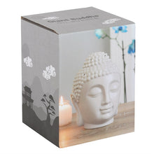 Load image into Gallery viewer, Large Grey Buddha Head Oil Burner and Wax Warmer
