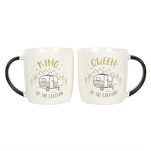 Load image into Gallery viewer, King and Queen Couples Caravan Mug Set

