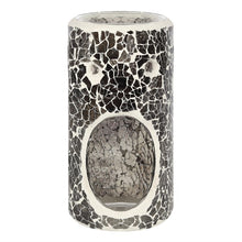 Load image into Gallery viewer, Pillar Gunmetal Grey Crackle Oil Burner and Wax Warmer
