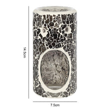 Load image into Gallery viewer, Pillar Gunmetal Grey Crackle Oil Burner and Wax Warmer
