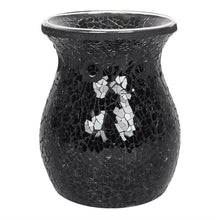 Load image into Gallery viewer, Large Black Crackle Oil Burner and Wax Warmer
