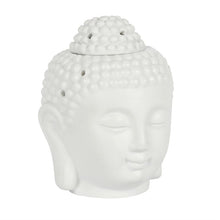 Load image into Gallery viewer, White Buddha Head Oil Burner
