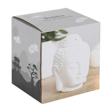 Load image into Gallery viewer, White Buddha Head Oil Burner

