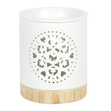 Load image into Gallery viewer, White Mandala Cut Out Oil Burner
