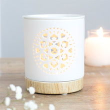 Load image into Gallery viewer, White Mandala Cut Out Oil Burner
