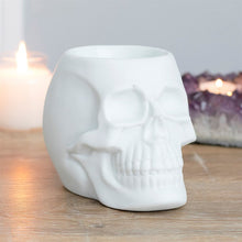 Load image into Gallery viewer, White Skull Oil Burner
