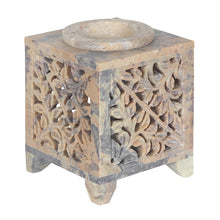 Load image into Gallery viewer, Moroccan Arch Cutout Soapstone Oil Burner
