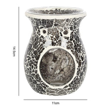 Load image into Gallery viewer, Large Gunmetal Grey Crackle Oil Burner and Wax Warmer
