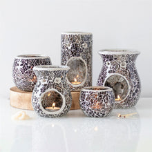 Load image into Gallery viewer, Large Gunmetal Grey Crackle Oil Burner and Wax Warmer
