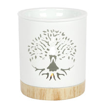 Load image into Gallery viewer, White Tree of Life Cut Out Oil Burner
