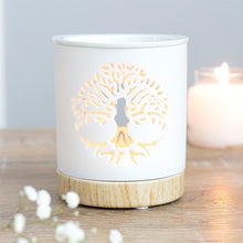 Load image into Gallery viewer, White Tree of Life Cut Out Oil Burner
