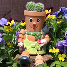 Load image into Gallery viewer, Terracotta Pot Man Planter
