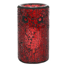 Load image into Gallery viewer, Red Pillar Crackle Glass Oil Burner and Wax Warmer
