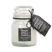 Load image into Gallery viewer, White Sage 'Happiness' Spell Candle Jar
