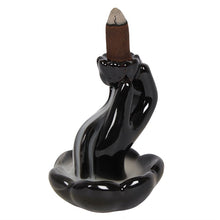 Load image into Gallery viewer, Hand &amp; Lotus Flower Backflow Incense Burner
