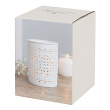Load image into Gallery viewer, White Matte Cut Out Oil Burner
