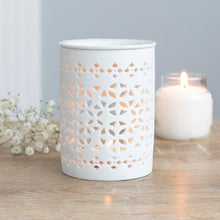 Load image into Gallery viewer, White Matte Cut Out Oil Burner
